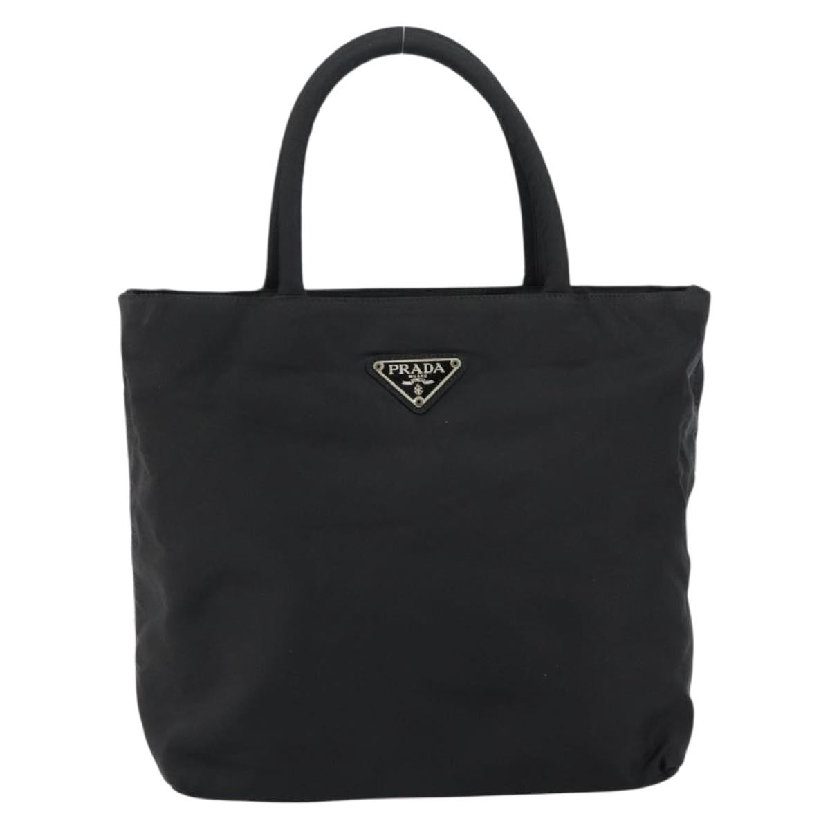 Prada Vintage Zip Tote Tessuto, BLACK, NYLON, Tote bag