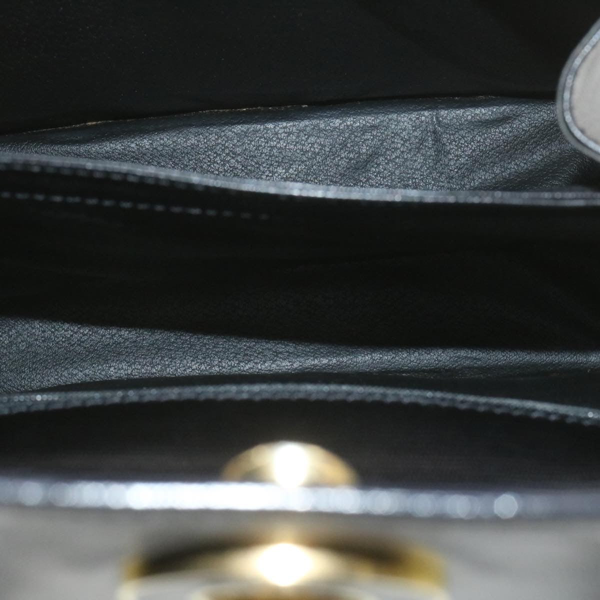 Celine Circle Logo Handbag Leather, BLACK, LEATHER, Handbag