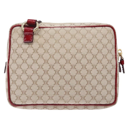 Celine Vintage Macadam Shoulder Bag Canvas, BEIGE, CANVAS, Shoulder bag