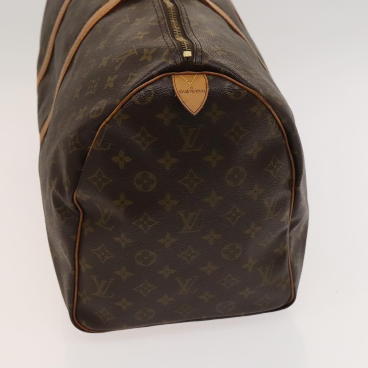 Louis Vuitton Keepall Bag Monogram Canvas, BROWN, CANVAS, Travel bag