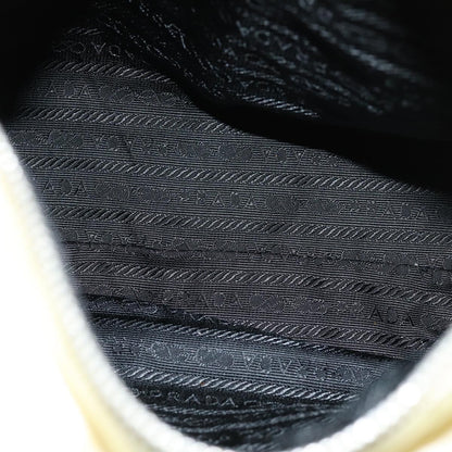 Prada Vintage Zip Handbag Tessuto, BEIGE, NYLON, Handbag