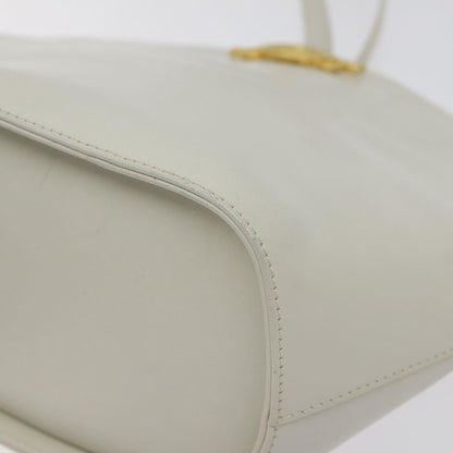 Salvatore Ferragamo Shoulder Bag Leather, WHITE, LEATHER, Shoulder bag