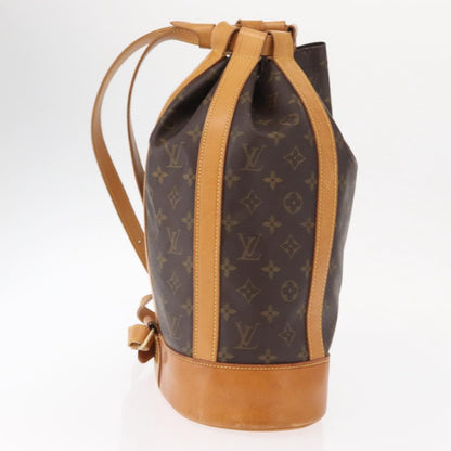 Louis Vuitton Randonnee Backpack Monogram Canvas, BROWN, CANVAS, Backpack