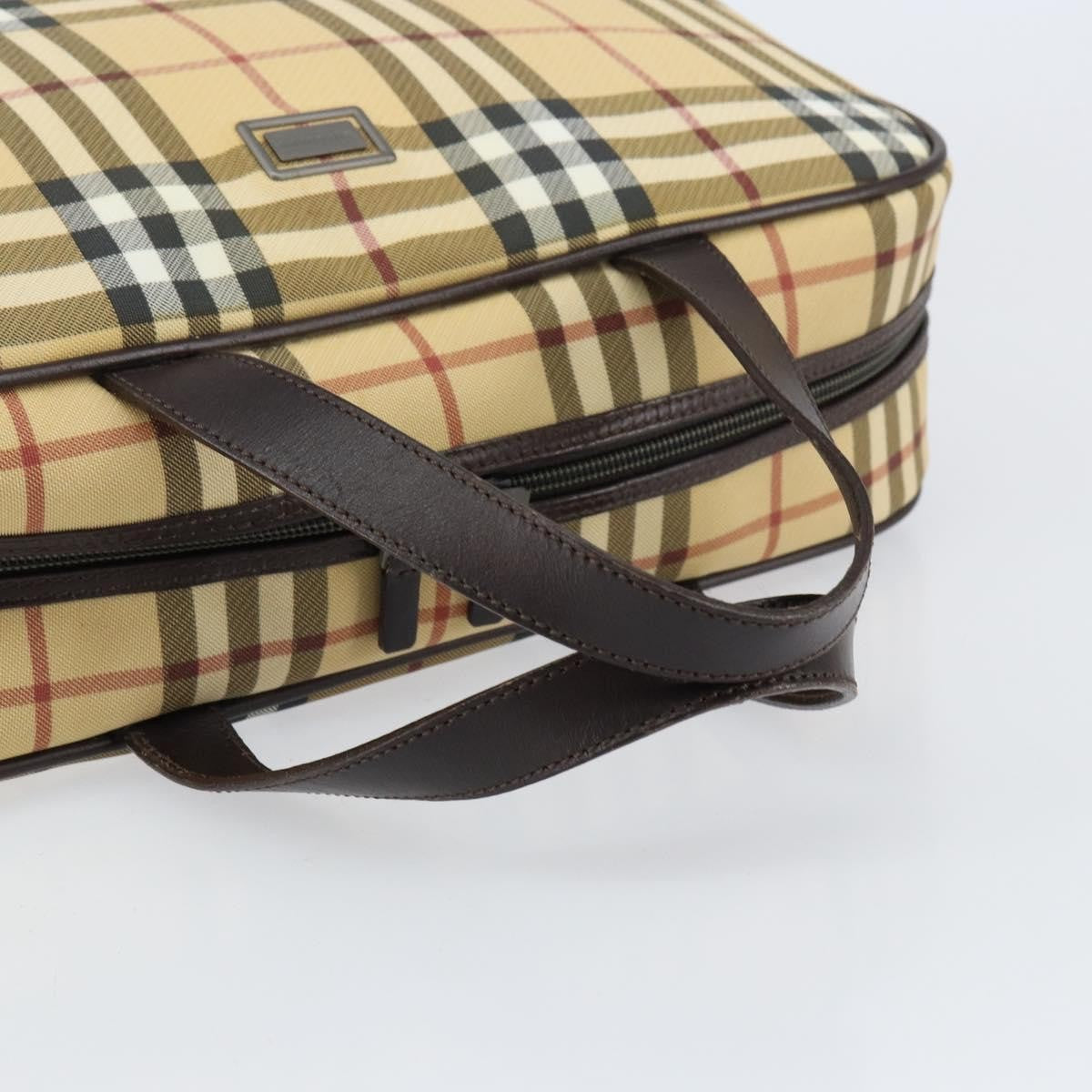 Burberry Nova Handbag Canvas, BEIGE, PVC, Handbag