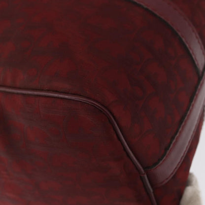 Christian Dior Vintage Trotter Boston Bag Diorissimo Canvas, RED, CANVAS, Handbag