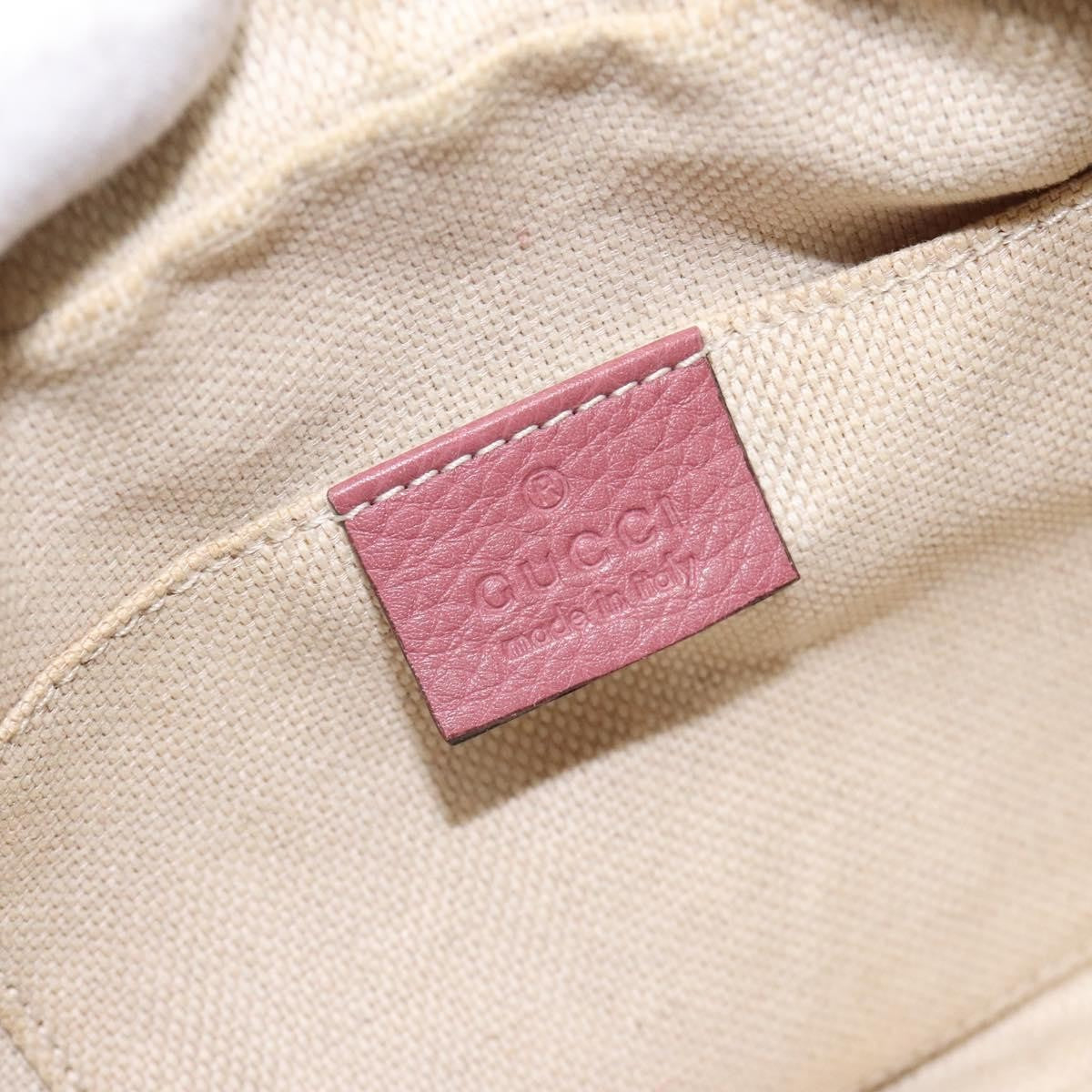 Gucci Soho Disco Crossbody Bag Leather, PINK, LEATHER, Shoulder bag