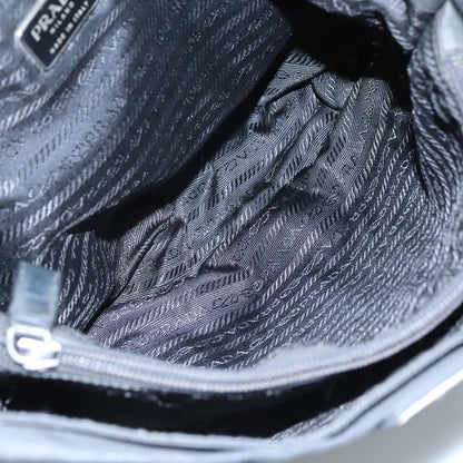 Prada Flat Messenger Bag Tessuto, BLACK, NYLON, Shoulder bag