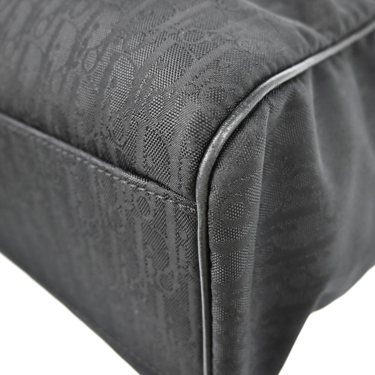 Christian Dior Lovely Tote Diorissimo Canvas, BLACK, CANVAS, Tote bag