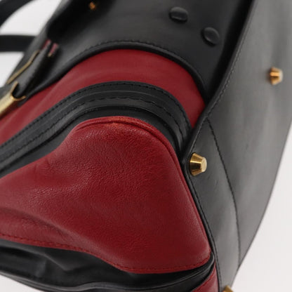 Chloe Alice Satchel Leather, RED, LEATHER, Handbag