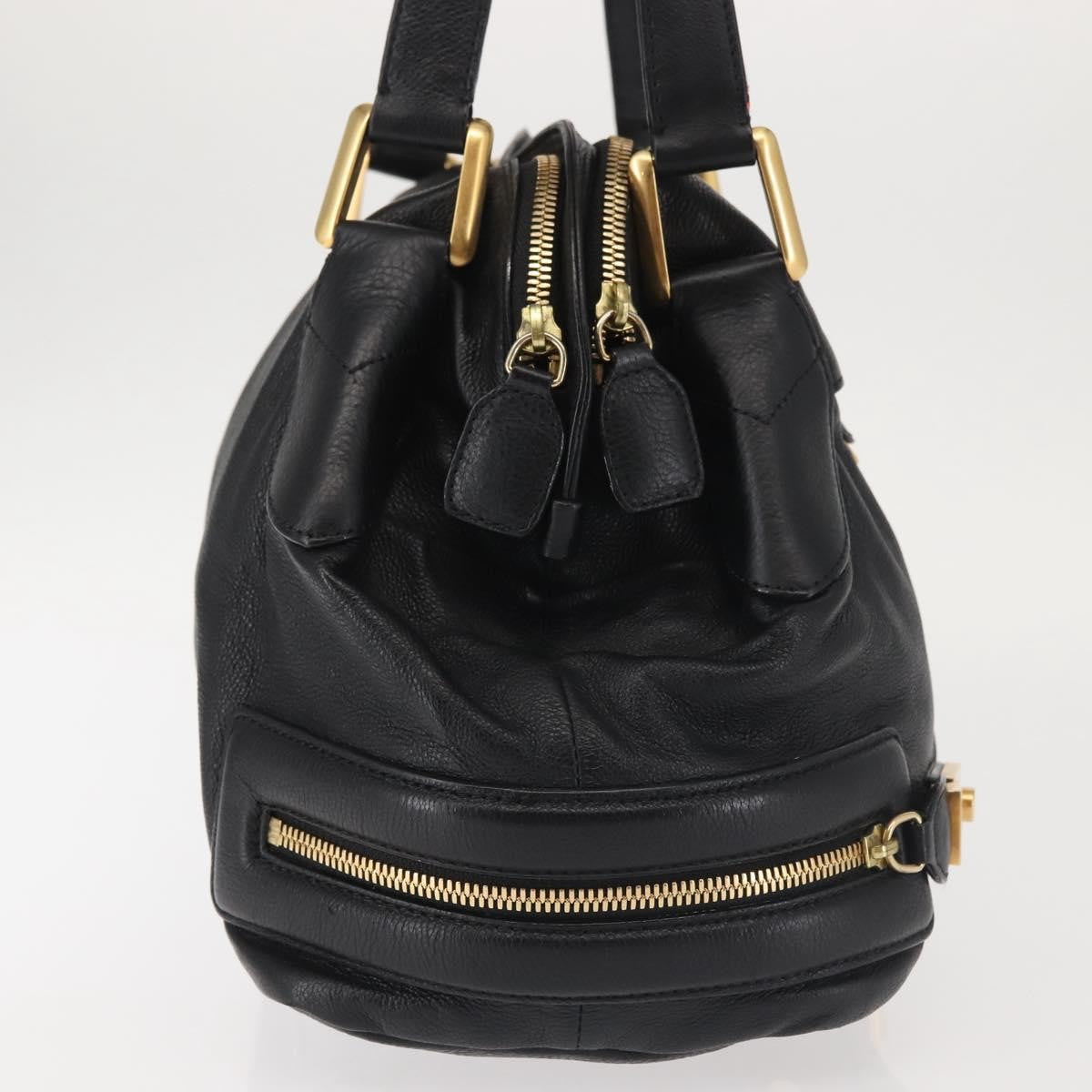 Chloe Cary Satchel Leather, BLACK, LEATHER, Shoulder bag