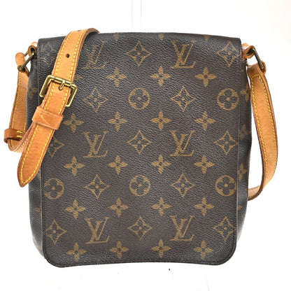 Louis Vuitton Musette Handbag Monogram Canvas, BROWN, CANVAS, Shoulder bag