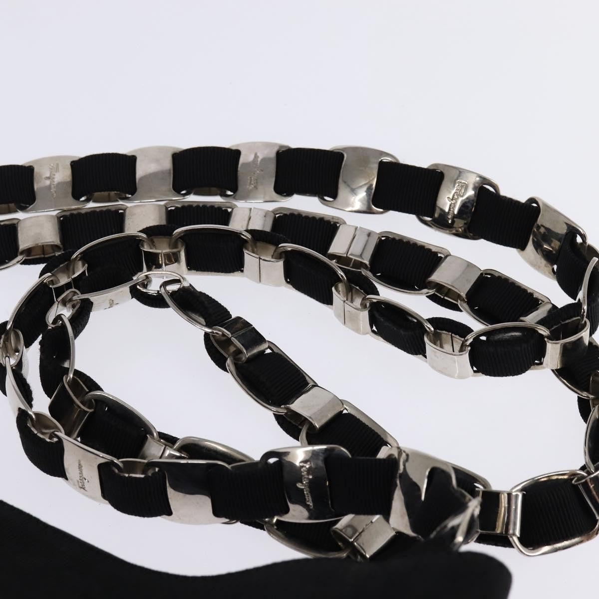 Salvatore Ferragamo Vala Shoulder Bag Canvas, BLACK, CANVAS, Shoulder bag