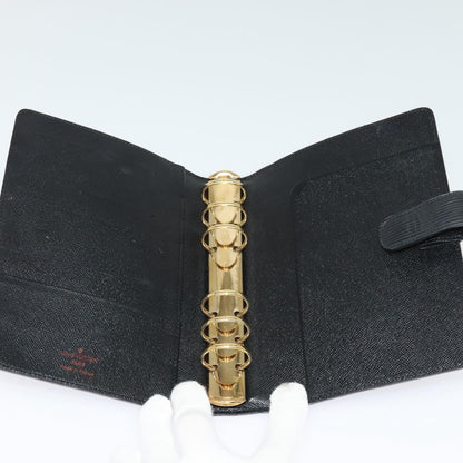 Louis Vuitton Agenda Cover Epi Leather, BLACK, LEATHER, Wallets