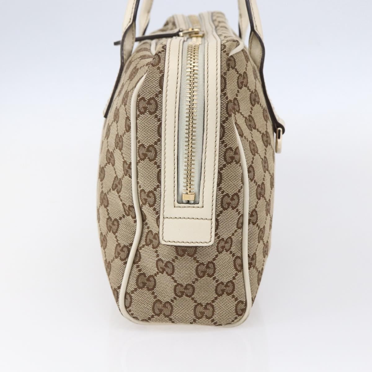 Gucci New Britt Boston Bag GG Canvas, BEIGE, CANVAS, Travel bag