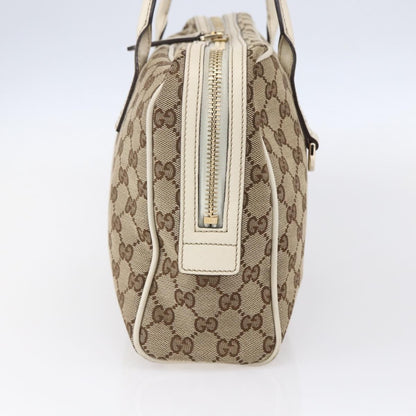 Gucci New Britt Boston Bag GG Canvas, BEIGE, CANVAS, Travel bag