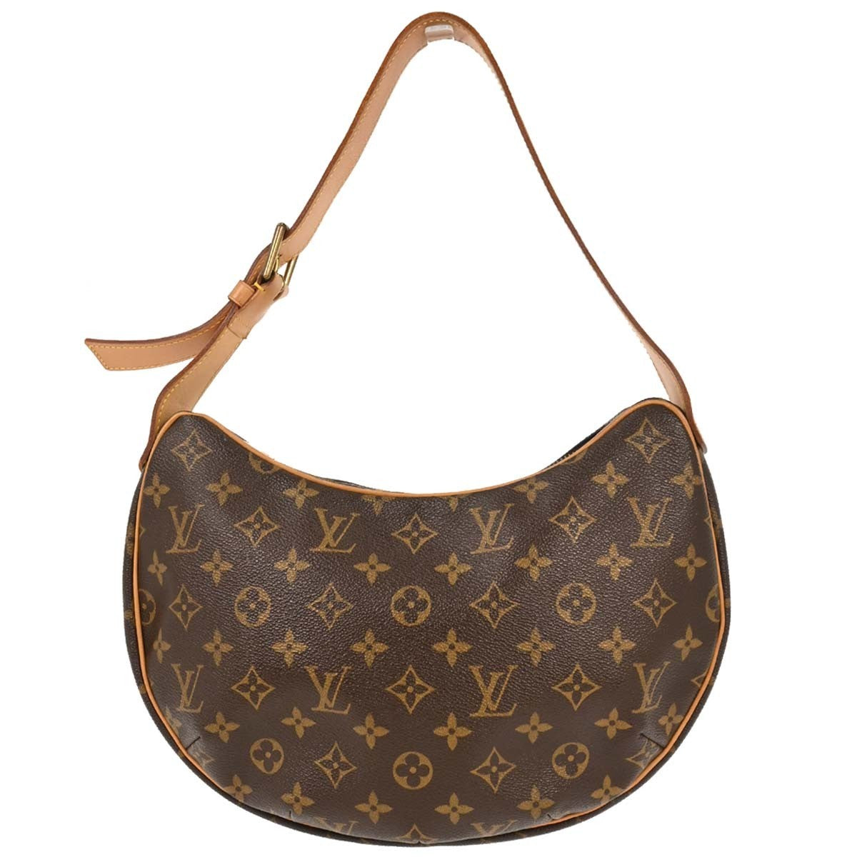 Louis Vuitton Croissant Handbag Monogram Canvas, BROWN, CANVAS, Handbag