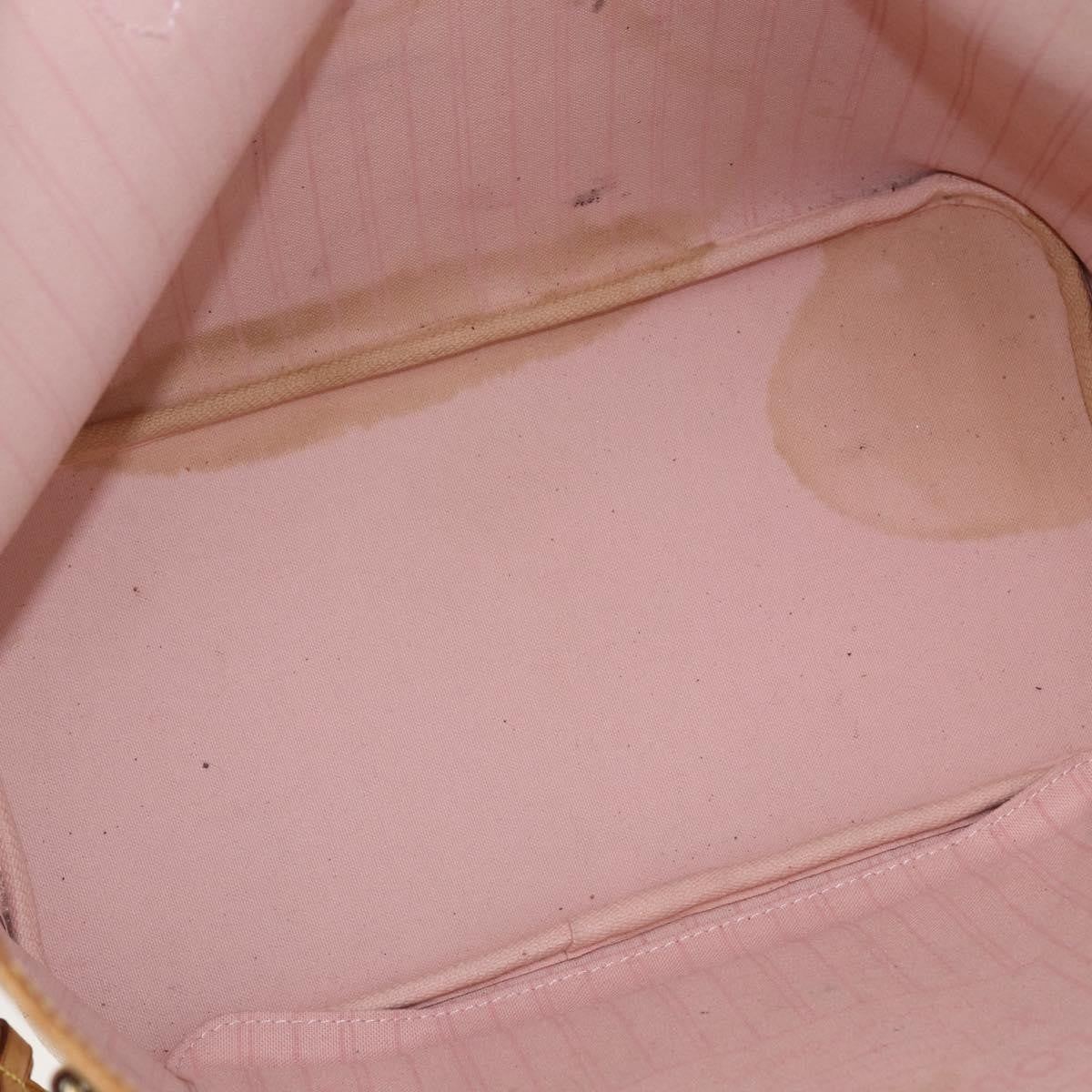 Louis Vuitton Neverfull Tote Damier azur, WHITE, CANVAS, Tote bag