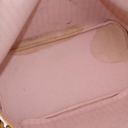 Louis Vuitton Neverfull Tote Damier azur, WHITE, CANVAS, Tote bag