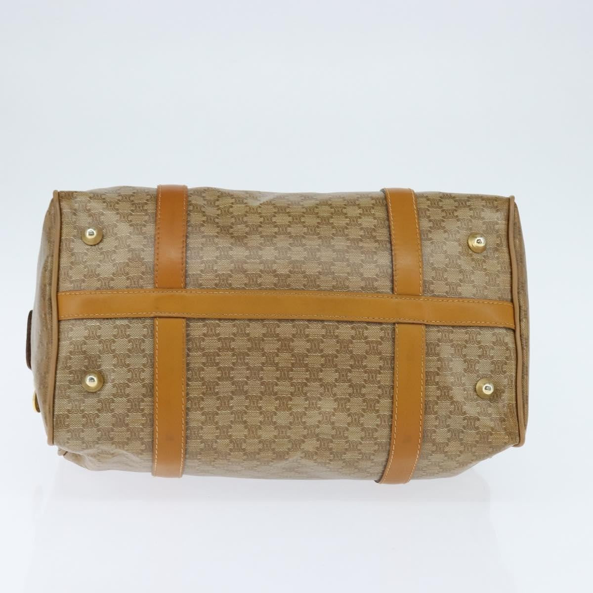 Celine Vintage Duffle Bag Macadam Coated Canvas, BEIGE, CANVAS, Handbag