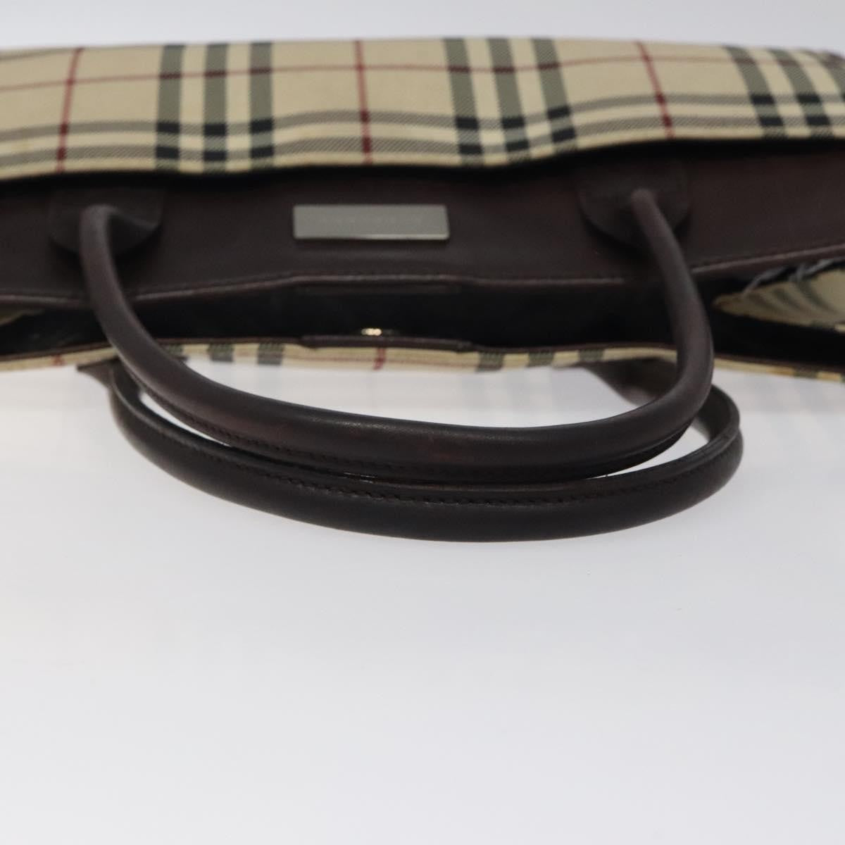 Burberry Nova Check Handbag Nova Check Canvas and leather, BEIGE, NYLON, Handbag