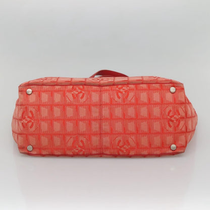 Chanel Travel Line Tote Nylon, RED, NYLON, Tote bag