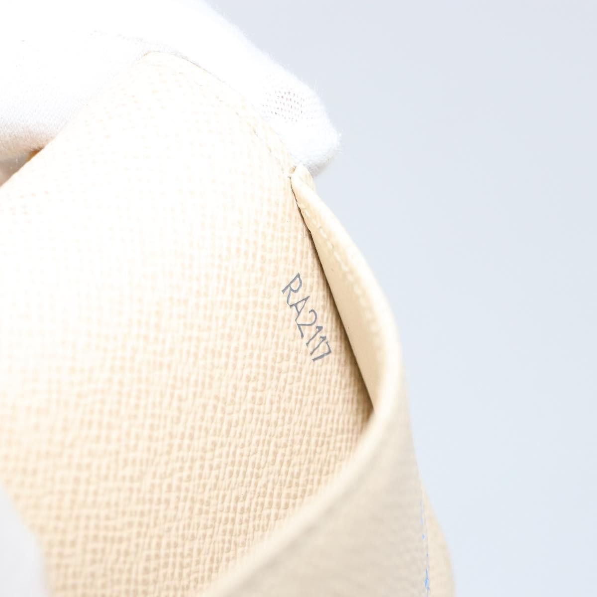 Louis Vuitton Agenda Cover Damier Azur, WHITE, CANVAS, Toiletry Case