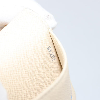 Louis Vuitton Agenda Cover Damier Azur, WHITE, CANVAS, Toiletry Case