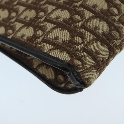 Christian Dior Vintage Trotter Shoulder Bag Canvas, BROWN, CANVAS, Shoulder bag
