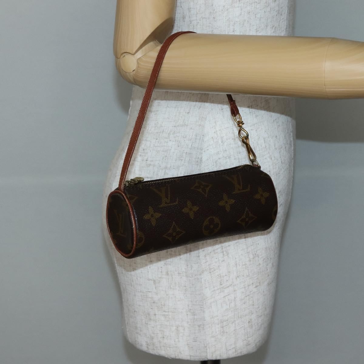 Louis Vuitton Papillon Pochette Monogram Canvas, BROWN, CANVAS, Handbag