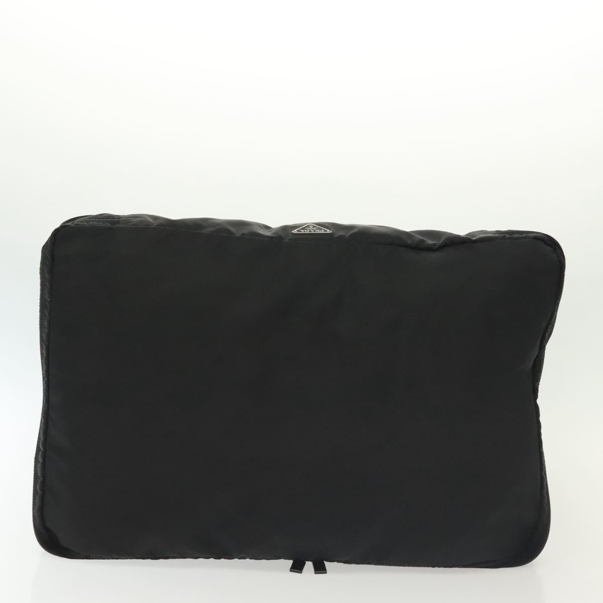 Prada Travel Pouch Tessuto, BLACK, NYLON, Clutche & pouche