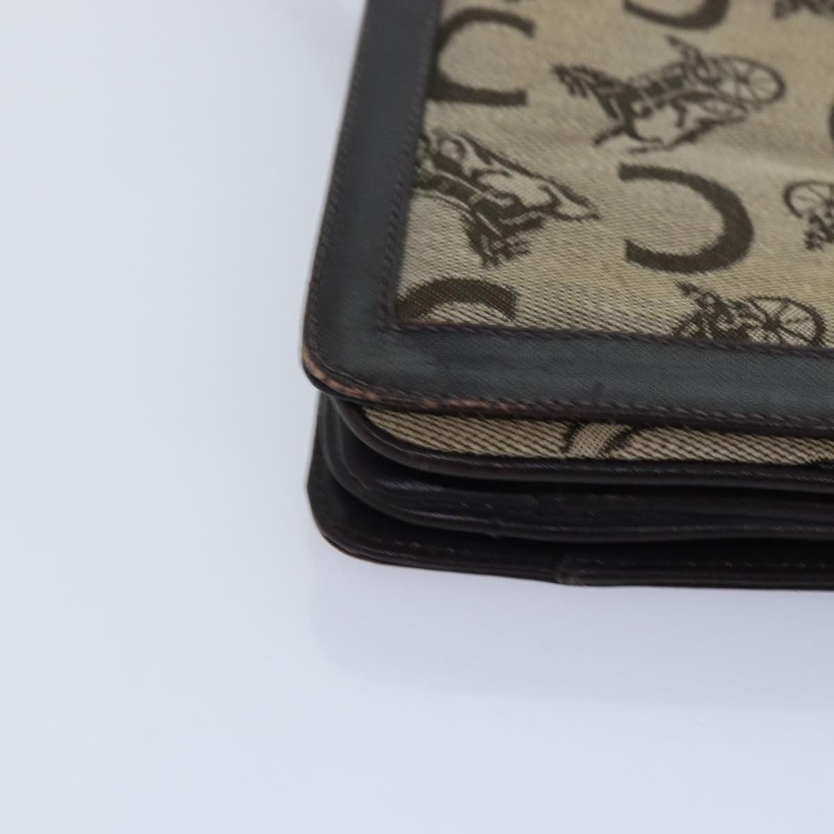 Celine Sulky Clutch Bag Canvas, BEIGE, CANVAS, Clutche & pouche