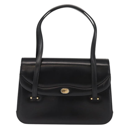 Gucci Vintage Handbag Leather, BLACK, LEATHER, Handbag
