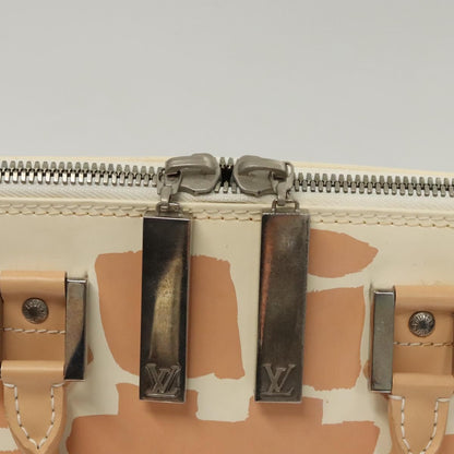 Louis Vuitton Alma Handbag Limited Edition Graffiti Leather, WHITE, CANVAS, Handbag