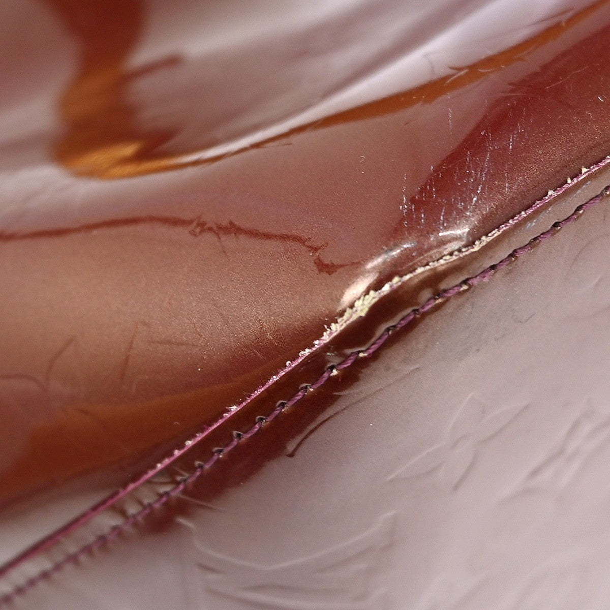 Louis Vuitton Bellevue Handbag Monogram Vernis, PURPLE, PATENT_LEATHER, Tote bag