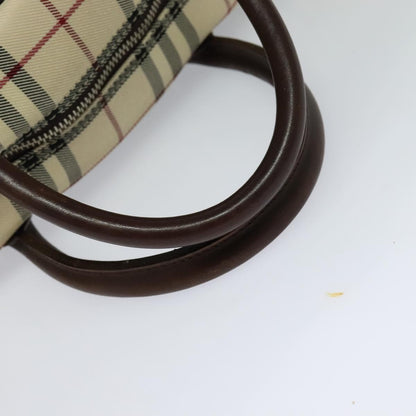 Burberry Vintage Zip Around Duffle Bag House Check Canvas, BEIGE, CANVAS, Travel bag