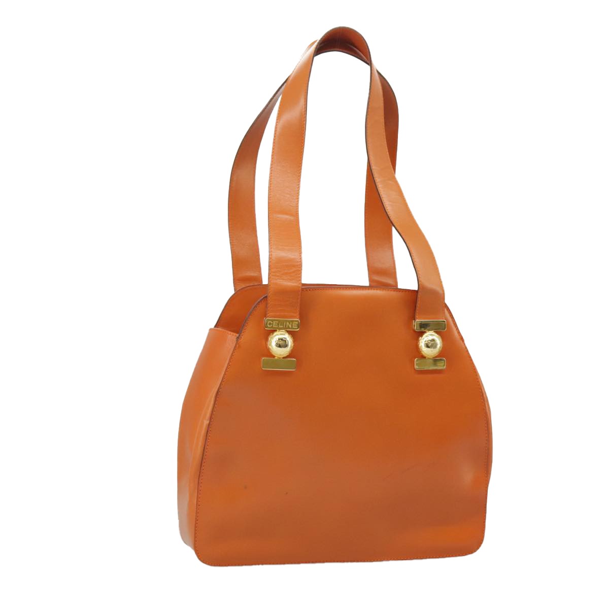 Celine Tote bag Leather, ORANGE, LEATHER, Handbag