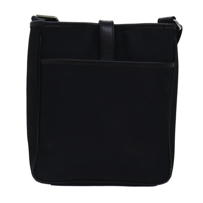 Burberry Front Pocket Flap Messenger Vintage Check Nylon and Nylon, BLACK, NYLON, Crossbody bag