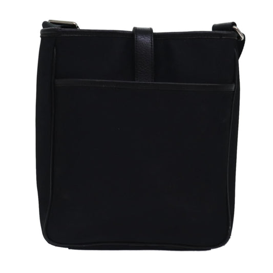 Burberry Front Pocket Flap Messenger Vintage Check Nylon and Nylon, BLACK, NYLON, Crossbody bag