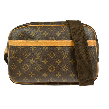 Louis Vuitton Reporter Bag Monogram Canvas, BROWN, CANVAS, Shoulder bag