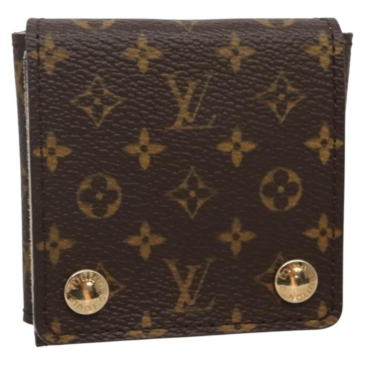 Louis Vuitton CASE JEWELRY BOX Canvas, BROWN, CANVAS, Wallets