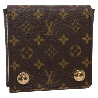 Louis Vuitton CASE JEWELRY BOX Canvas, BROWN, CANVAS, Wallets