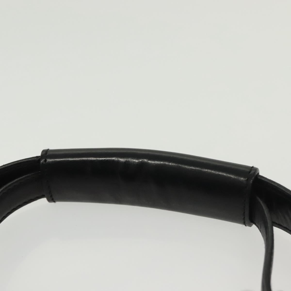 Salvatore Ferragamo Gancini handbag Leather, BLACK, LEATHER, Handbag