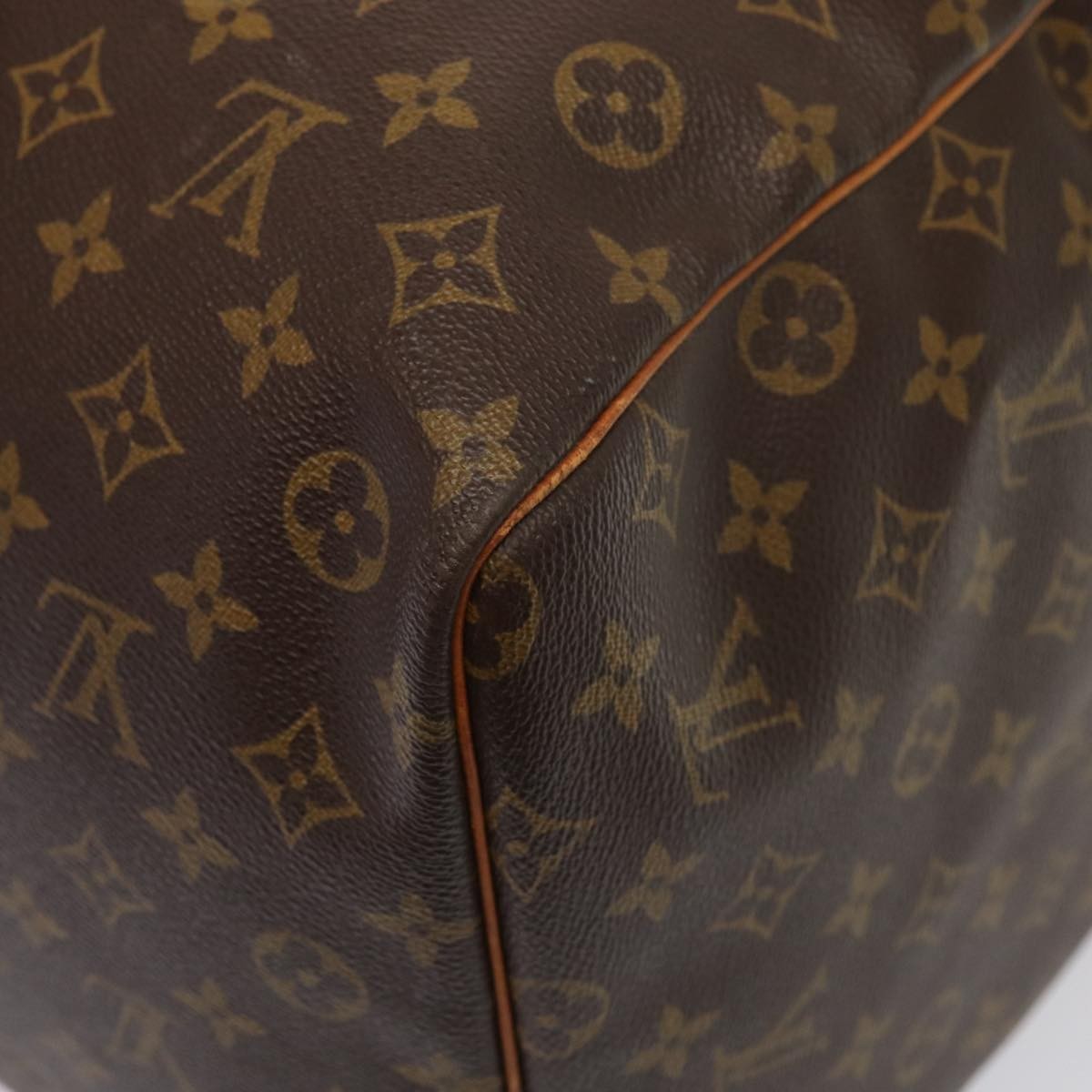 Louis Vuitton Keepall Bag Monogram Canvas, BROWN, CANVAS, Travel bag