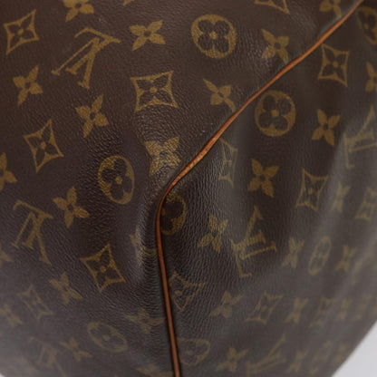 Louis Vuitton Keepall Bag Monogram Canvas, BROWN, CANVAS, Travel bag