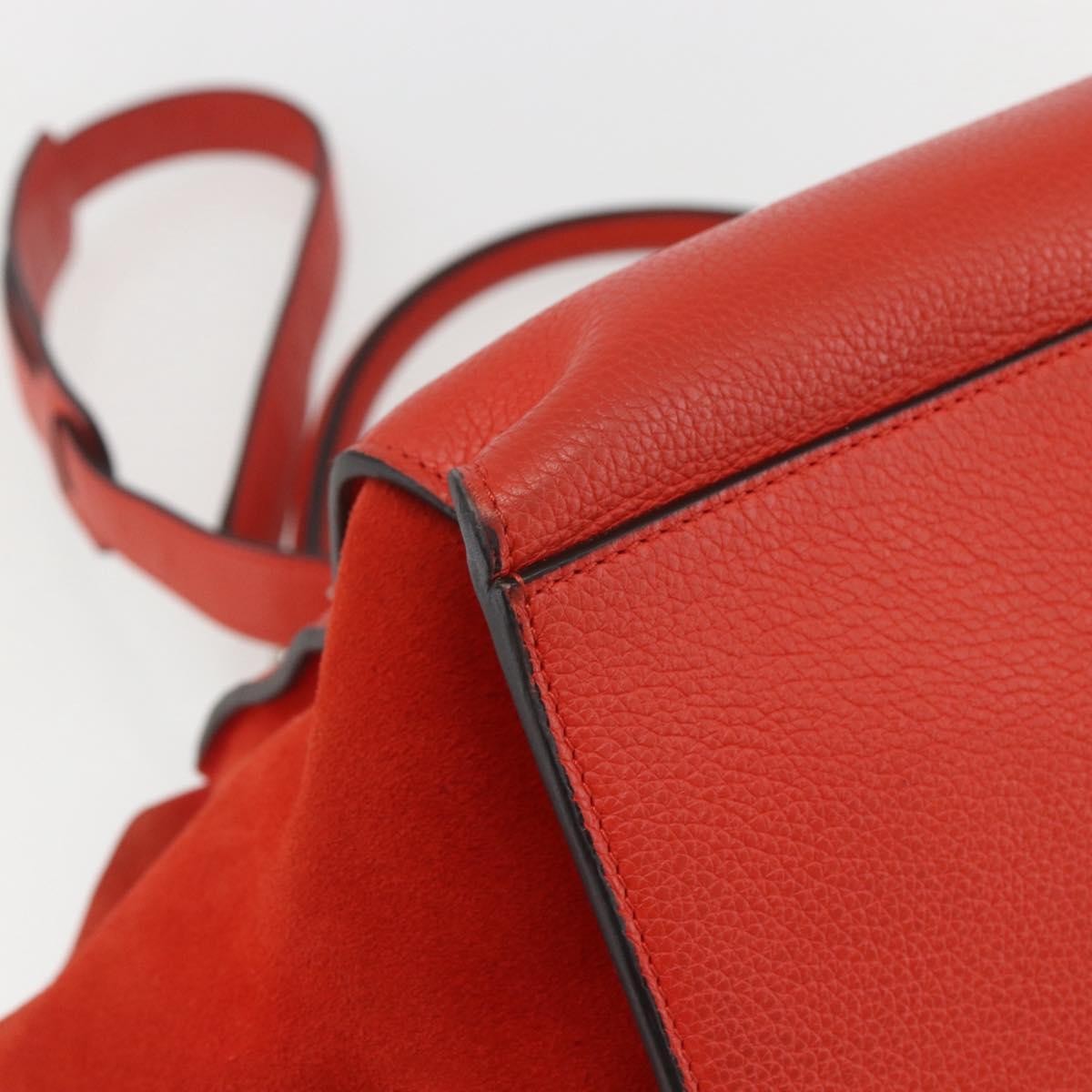 Celine Trapeze Bag Leather, RED, LEATHER, Handbag