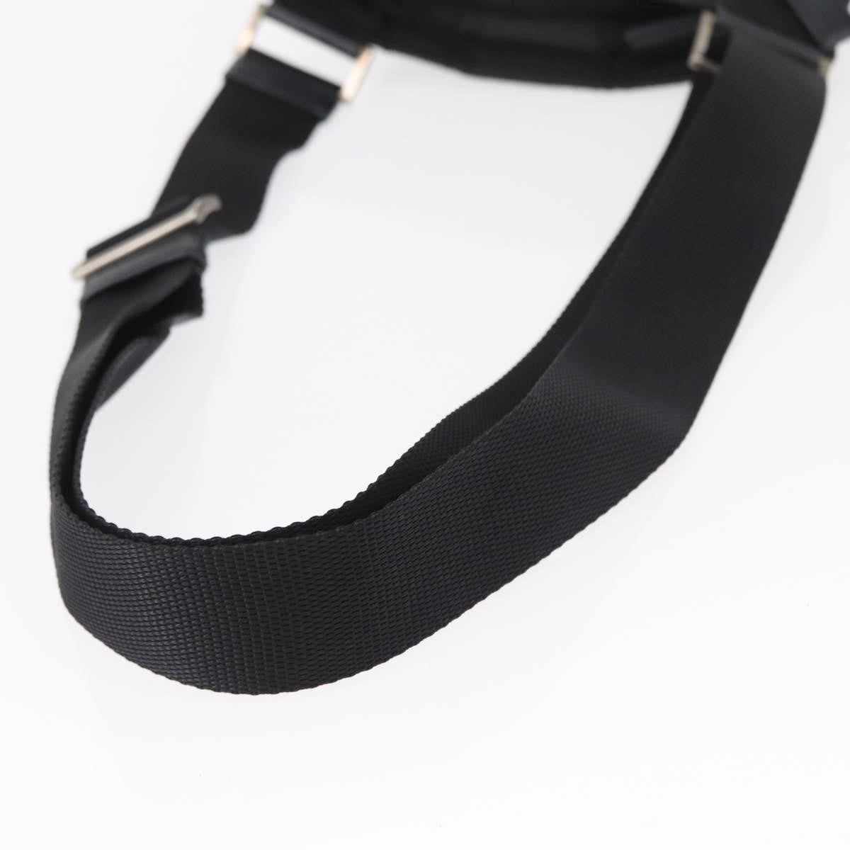 Prada Front Pocket Messenger Bag Tessuto, BLACK, NYLON, Shoulder bag