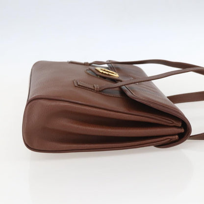 Gucci Vintage tote Leather, BROWN, LEATHER, Tote bag