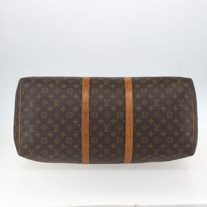 Louis Vuitton Keepall Bag Monogram Canvas, BROWN, CANVAS, Travel bag