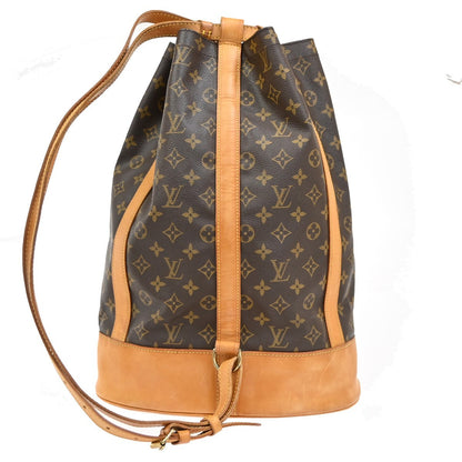 Louis Vuitton Randonnee Backpack Monogram Canvas, BROWN, CANVAS, Shoulder bag