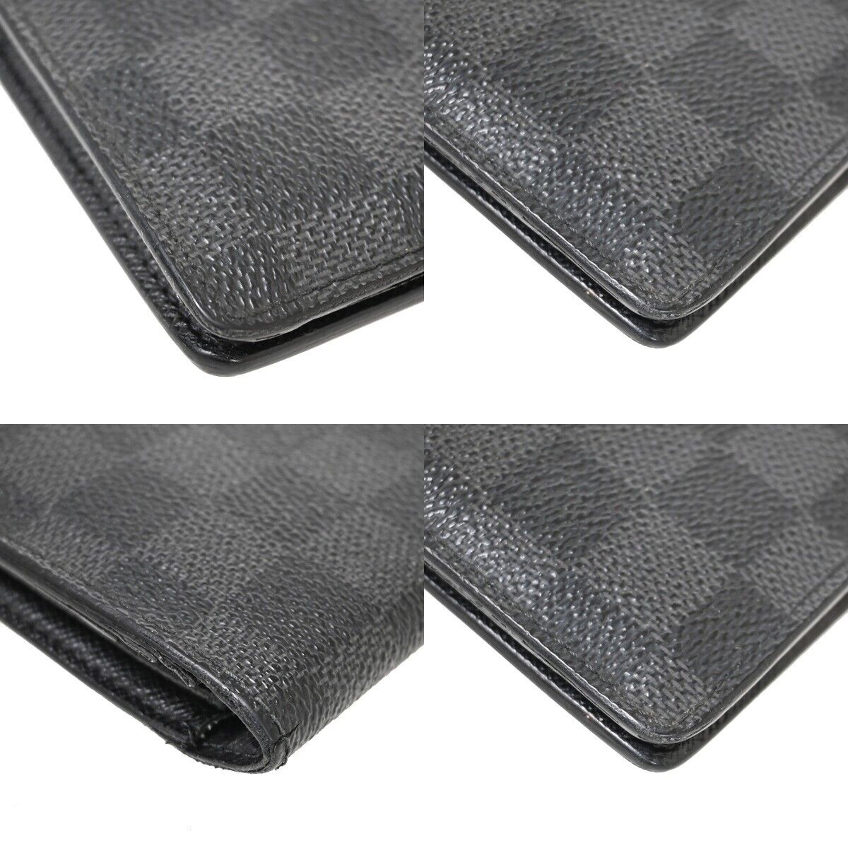Louis Vuitton Brazza Long Bifold wallet Damier, BLACK, CANVAS, Wallets